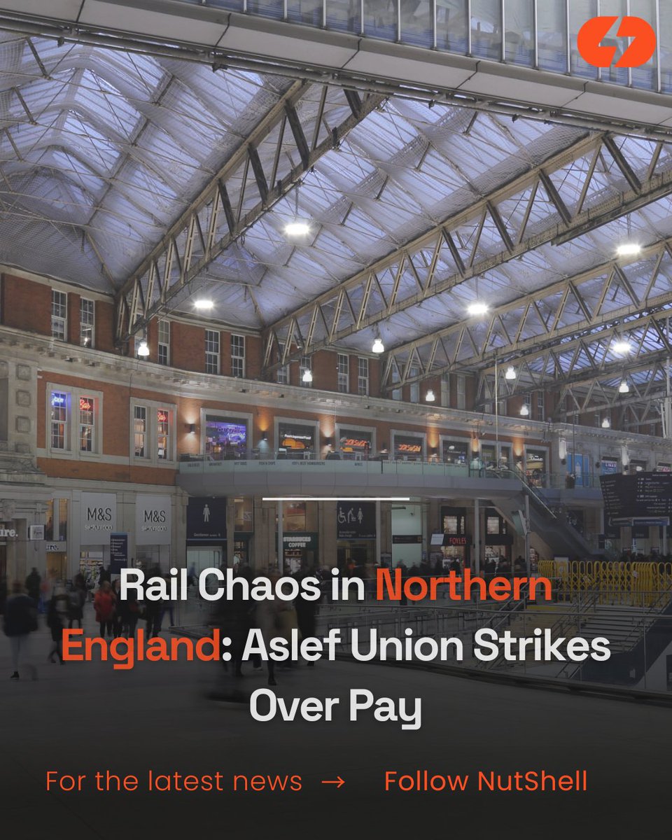 Rail Chaos in #NorthernEngland: #AslefUnion Strikes Over Pay

bbc.com/news/uk-englan…

#Uknews #scotlandnews #englandnews #RailStrike #TransPennineExpress #NorthernTrains #PayDispute #TransportDisruption #OvertimeBan #GovernmentNegotiations #PublicTransport #UKRailways #wednesday