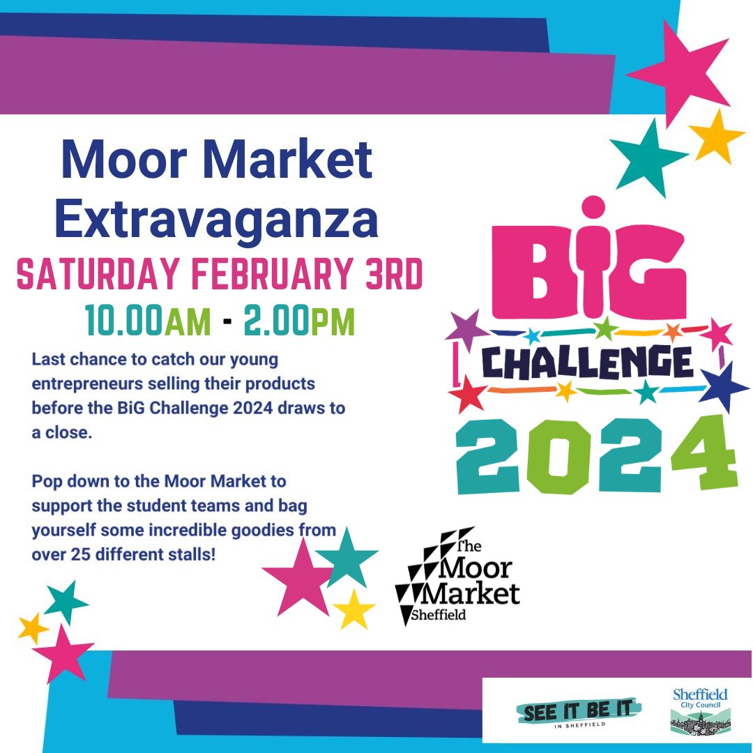 THE BIG CHALLENGE IS BACK! 🤩 The competition challenges students to design & grow a business, and is a fantastic opportunity for those taking part to develop a range of new skills 📈. Catch the young entrepreneurs from 10am on Saturday 👍🏼 #BigChallenge2024 @SeeitBeit_Sheff