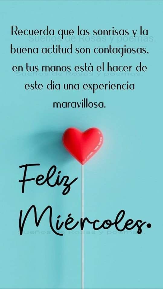 Que tengas un excelente día!
#FelizMiercoles