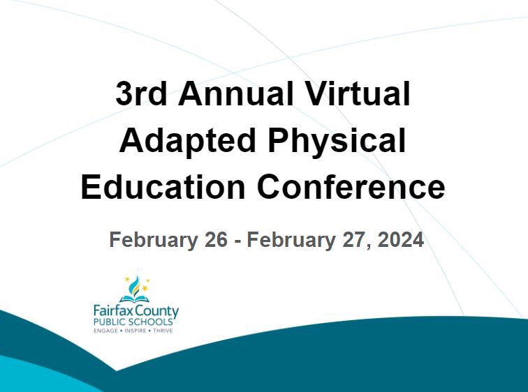 Registration is open for Fairfax County Public School’s FREE virtual Adapted Physical Education Conference. All sessions will be recorded and shared to those who register. So register even if you’re not able to attend live. bit.ly/FCPS-AnnualCon…