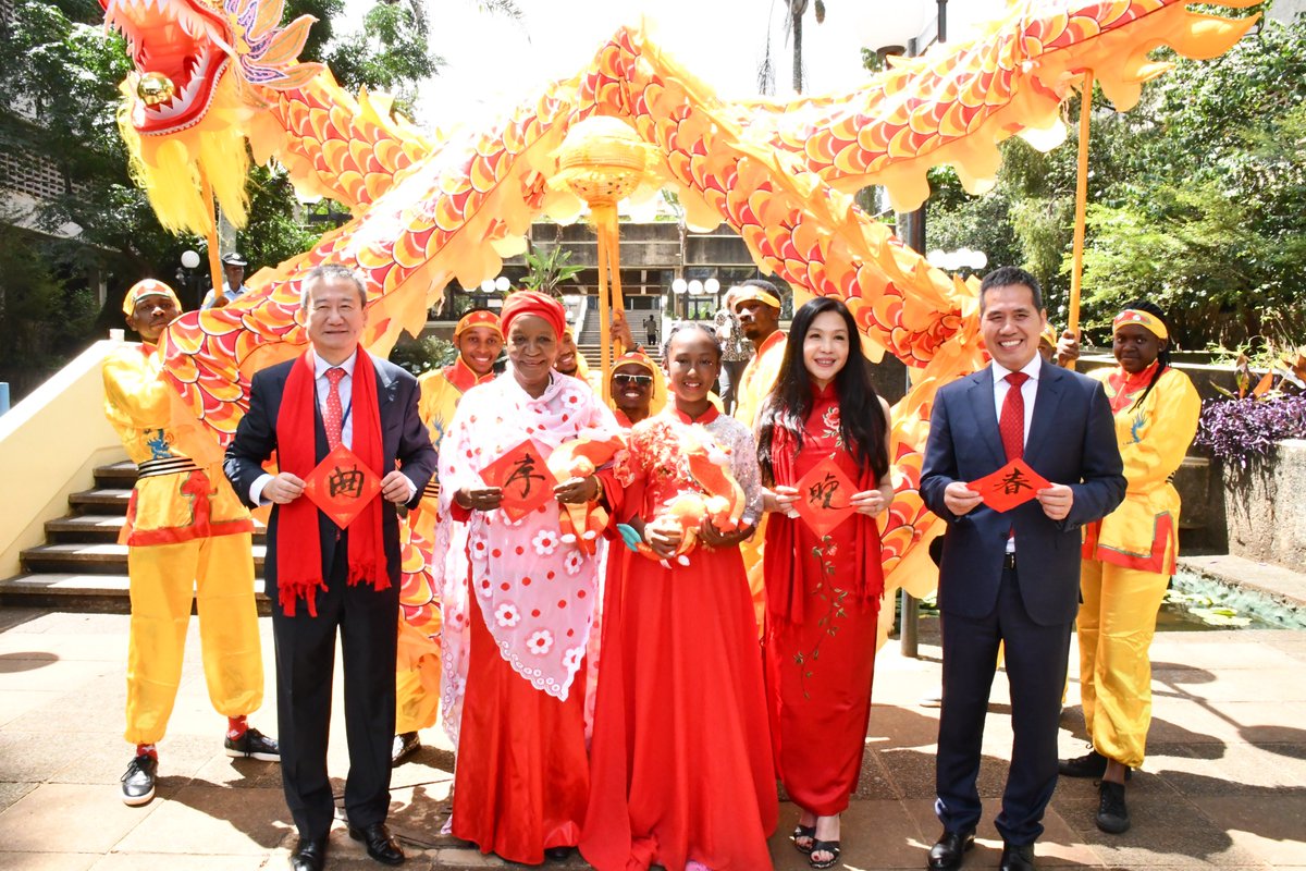 ODG_UNON's tweet photo. Celebrating Lunar New Year at the @UN Office at Nairobi!  DG UNON Madam @ZainabHawa graced the UN's first-ever official recognition of this important holiday.

May this Year of the Dragon bring peace, joy, good health, and prosperity to all!  #LunarNewYear #YearoftheDragon https://t.co/KXmoI3B5sC