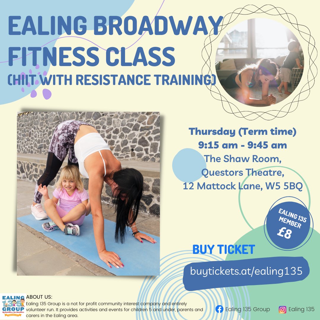 Ealing135's tweet image. Book tickets for our Thursday exercise class!

Book here: buytickets.at/ealing135

#getfit #exerciseclass #Training