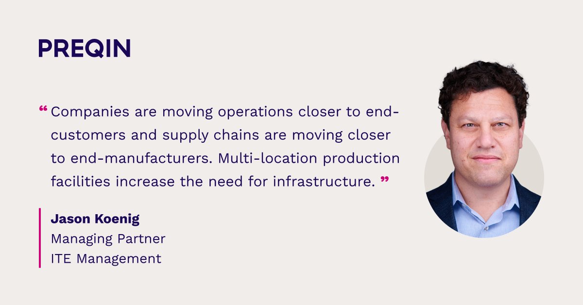 Preqin's tweet image. Jason Koenig, Managing Partner at ITE Management, highlights the opportunities that lie in transportation infrastructure.

Read more: okt.to/Ylvnf9

#Infrastructure #InfrastructureInvesting #InfrastructureInsights