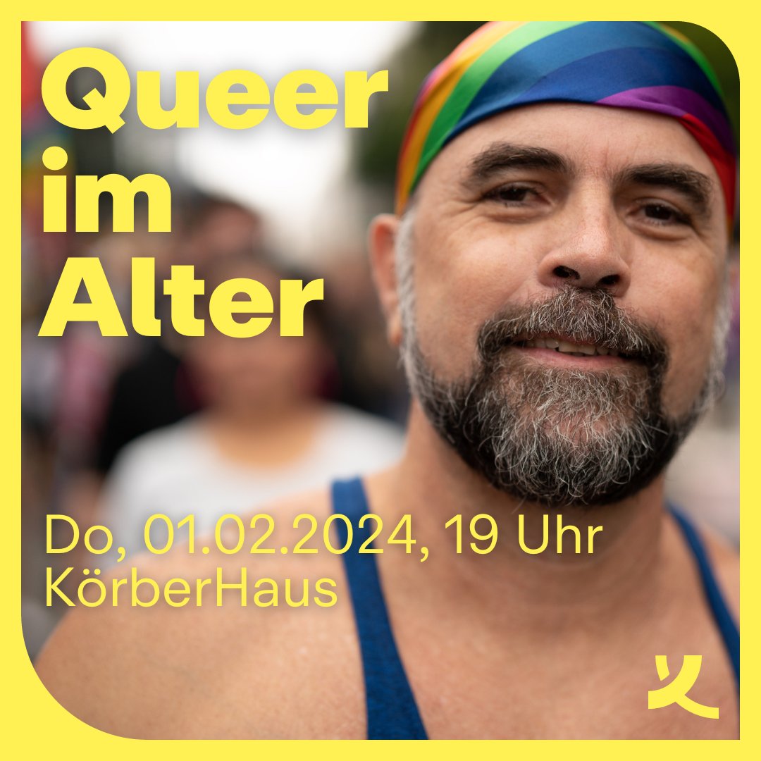 🌈 Was brauchen queere Menschen für ein selbstbestimmtes Leben im Alter? 🔊 Über Diversität sprechen wir mit @fegebanks, Gabriela Lünsmann und Heiko Gerlach im #KoerberHaus 🎥 Livestream vormerken 👉 koerber-stiftung.de/veranstaltunge… 🤝 @KoerberLBG @hh_bwfgb