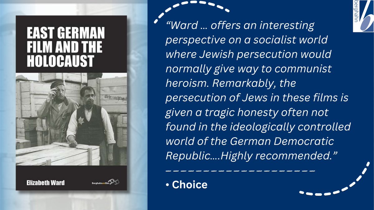 EAST GERMAN FILM AND THE HOLOCAUST by Elizabeth Ward is now available in #paperback Learn more here: berghahnbooks.com/title/WardEast #FilmStudies #GenocideHistory