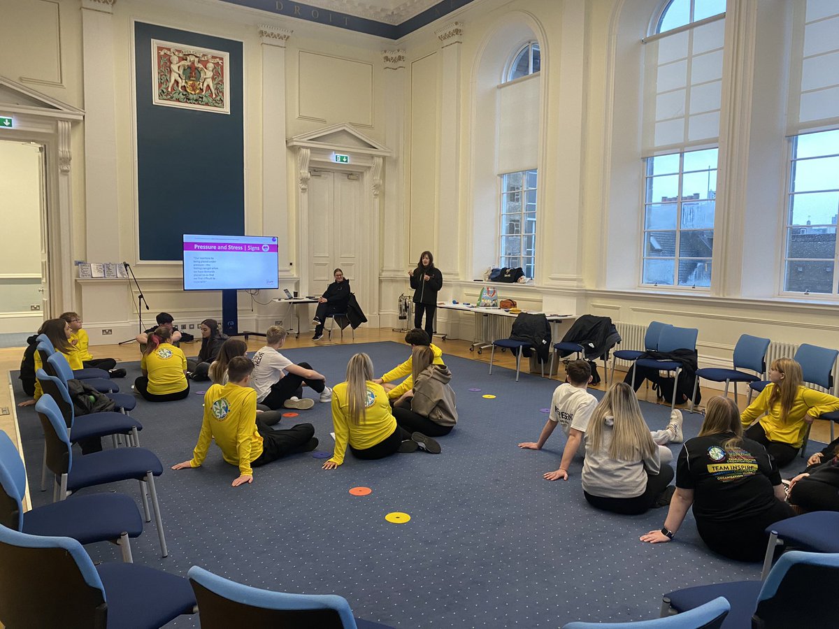 #NASportsAcademy💛🖤 It’s great to be supporting our NASA & @TeamInspire pupils and @TeamInspire today at the Townhouse for the @SSF_2000 Mental Health & Wellbeing course Thank you to @ActiveVictoria & Adrienne for your amazing delivery @NAActiveSchools #ActiveEveryDay