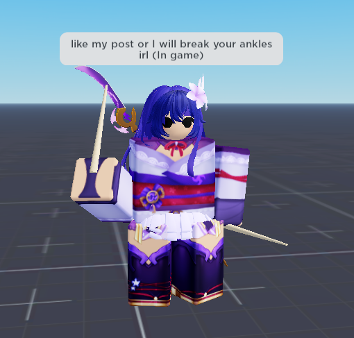 sneak peak imagine from my game I'm currently developing! I forced my manager to help me (with consent) If you have any ideas what this game should be or what I should add comment it down ong! 

 (we both suck at what we do) 

#anime #RobloxDev #ROBLOX #IndieGameDev #indiedev