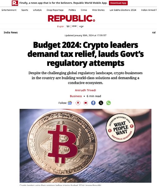 Crypto_Astroo's tweet photo. Indian crypto exchange should support
#reducecryptotax #reducecryptoTDS
If this exchange's need to see growth in industry,.
Chk Our TV Media support @republic
@Reducecryptotax
@IncomeTaxIndia @Crypto_Astroo @ANI @aajtak @narendramodi @nsitharaman @NischalShetty https://t.co/WZJuNDbJlP