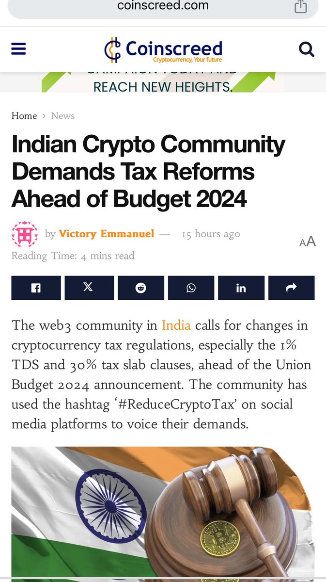 Crypto_Astroo's tweet photo. Indian crypto exchange should support
#reducecryptotax #reducecryptoTDS
If this exchange's need to see growth in industry,.
Chk Our TV Media support @republic
@Reducecryptotax
@IncomeTaxIndia @Crypto_Astroo @ANI @aajtak @narendramodi @nsitharaman @NischalShetty https://t.co/WZJuNDbJlP