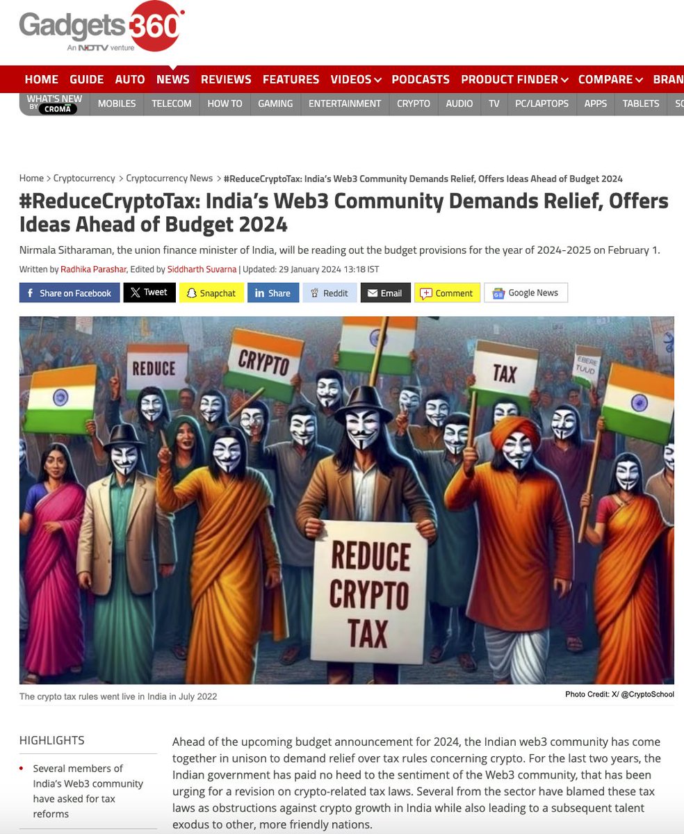 Crypto_Astroo's tweet photo. Indian crypto exchange should support
#reducecryptotax #reducecryptoTDS
If this exchange's need to see growth in industry,.
Chk Our TV Media support @republic
@Reducecryptotax
@IncomeTaxIndia @Crypto_Astroo @ANI @aajtak @narendramodi @nsitharaman @NischalShetty https://t.co/WZJuNDbJlP