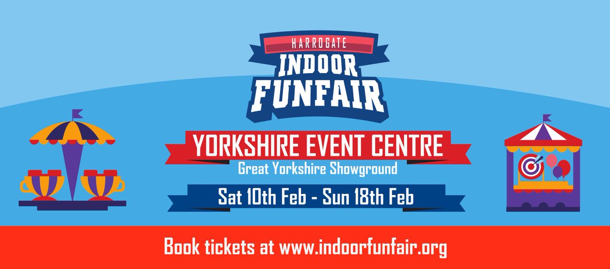 Searching for half-term excitement? Discover Harrogate Indoor Funfair: 🗓 10th Feb - 18th Feb 📍 Yorkshire Event Centre 🎟 Riders wristband starting from just £12.99 🎢 3 hours of UNLIMITED rides ☔️ 100% climate controlled 🤩 And much more! eventcentre.co.uk/yec-events/har…