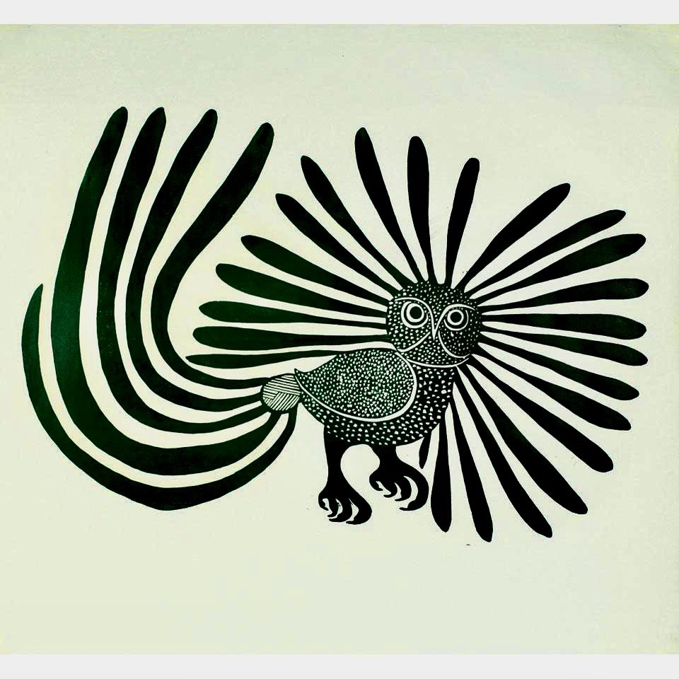 Enchanted Owl (stonecut) | Kenojuak Ashevak (Inuk) 1927-2013 Private Collection