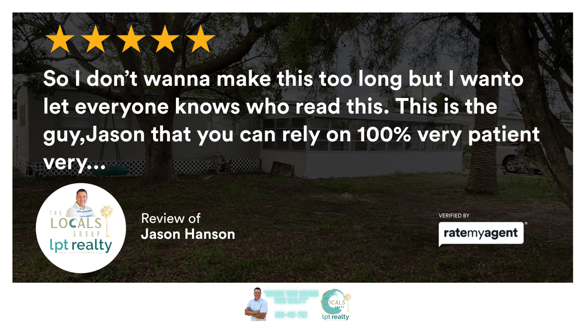 My latest RateMyAgent review in Oak Hill.
 SL3545458
rma.reviews/hunxHQzz2OVQ

...
#ratemyagent #realestate #TheLocalsGroup #LPT_Realty #JasonDreamsRealty #BeachLife