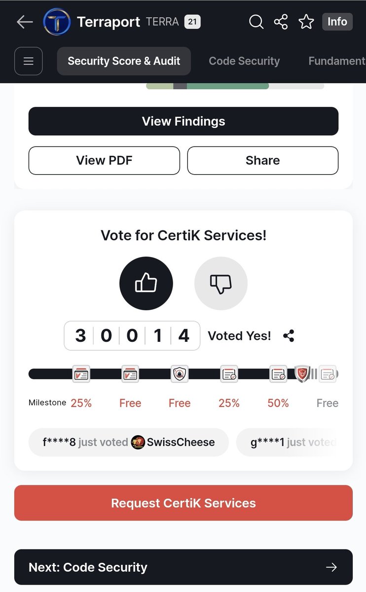 TerracVita's tweet photo. With just a of couple of hours to go before @_Terraport_ is live on @MEXC_Official, the massive milestone of 30,000 votes on @CertiK has been reached. 

Thank you to the #TerraClassic community for your steadfast support, humbled and feeling the love. ❤️

1% away from an AA rating as well. 🙏

https://t.co/ndzq5zmgLS