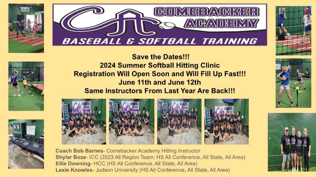 Registration will open soon. Last year we booked up quick!  I am so lucky to have Shylar, Lex, and Ellie back again this year with the clinic. They are 3 of the hardest working girls I have coached, and they are continuing that at the next level!