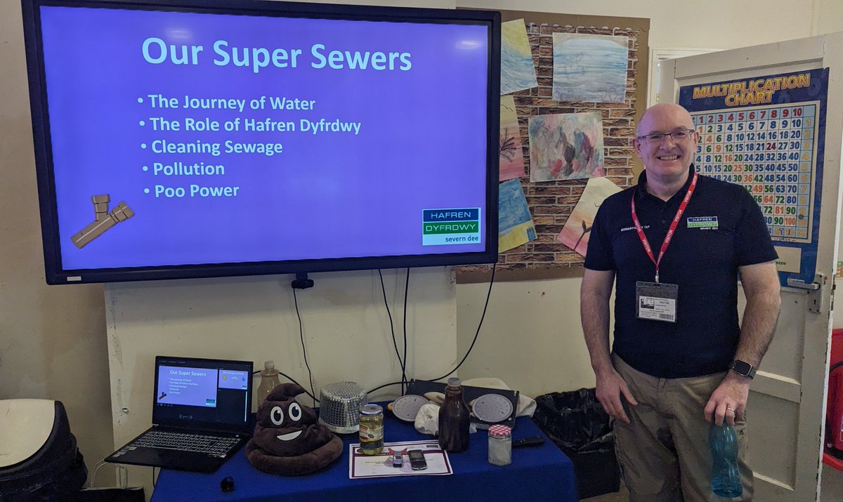 Many thanks to Chris from <a href="/hafrendcymru/">Hafren Dyfrdwy</a>
for delivering interactive sessions to Key Stage 2, 3 &amp; 5 pupils at <a href="/BrynllywarchHS/">Brynllywarch School</a>🙌 

The young people learned about how to look after the environment &amp; were inspired by the career opportunities available. 🙌   
#inspired #worldofwork