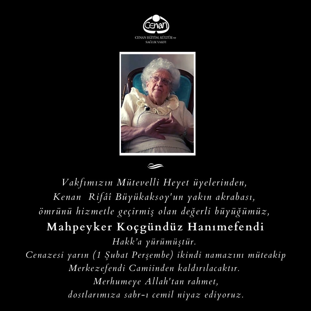 Cenan Vakfı (@cenanvakfi) on Twitter photo 