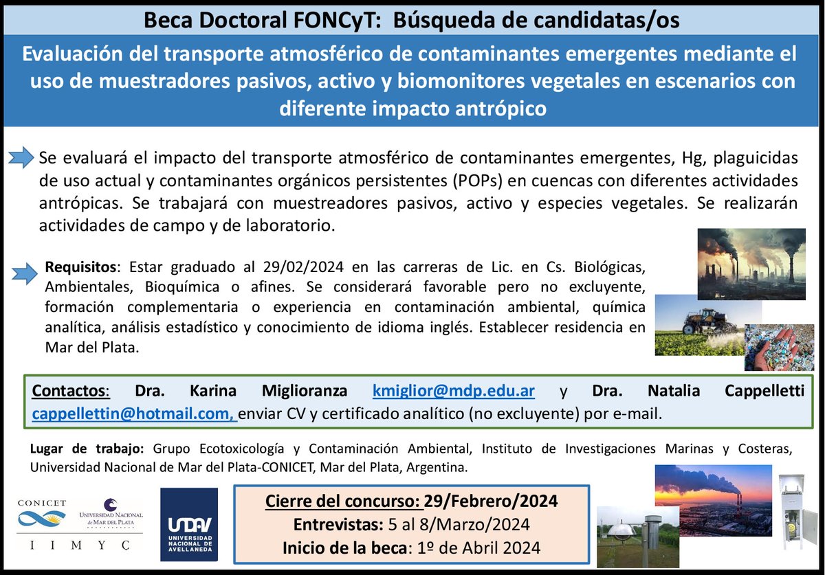 Dear all,

Sharing the FONCyt PhD scholarship application! Deadline february, 29.

For more info check it out the post below. Good luck!