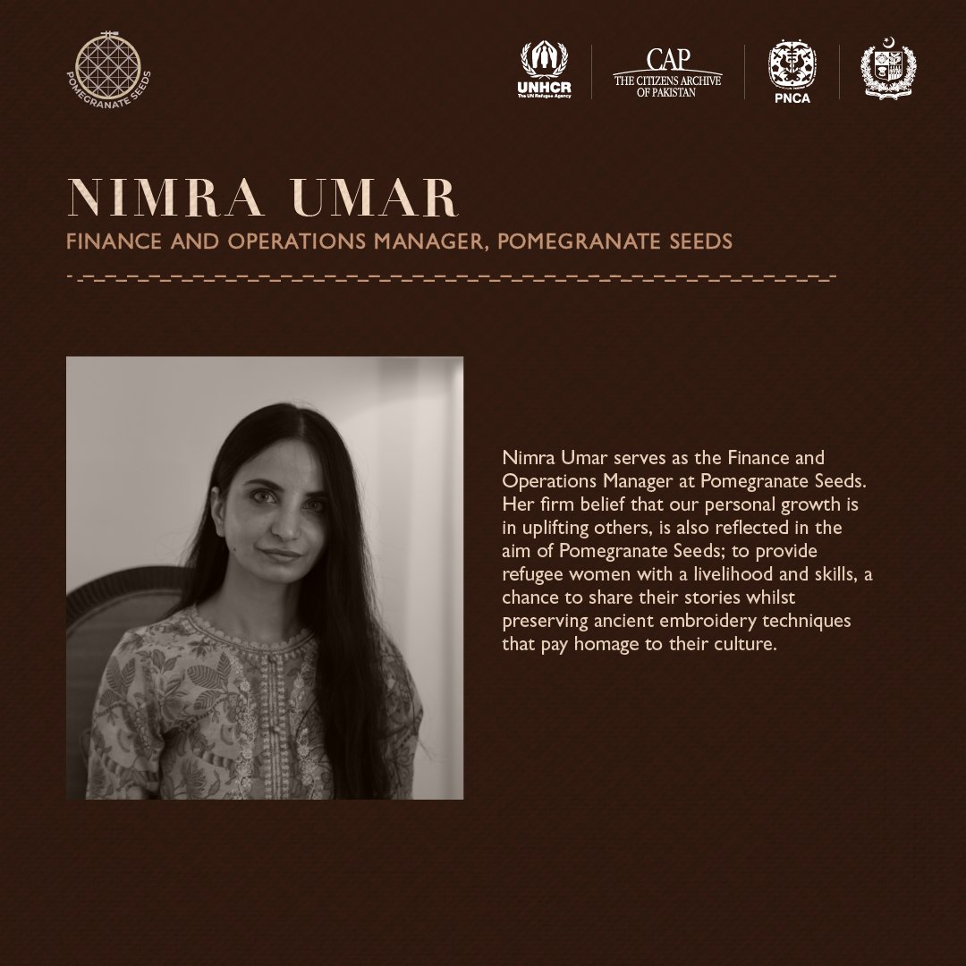 citizensarchive's tweet image. In partnership with UNHCR, The Citizens Archive of Pakistan established UNHCR&apos;s First Refugee Oral History Project.

@UNHCRPakistan @UNHCRAsia @Refugees

#UNHCR #RefugeeForum #MemoryProject #PomegranateSeeds #StudioLel #ArtisanLinks #PNCA #CitizensArchiveofPakistan