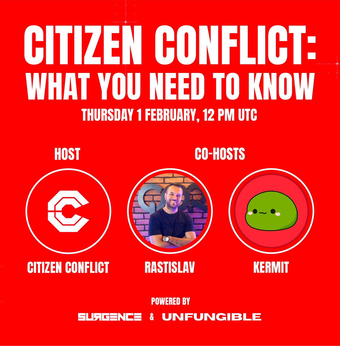 CitizenConflict's tweet image. 📡Final Broadcast Alert 
Set Reminders: 
Gather to hear our Masterminds reveal how Citizen Zerø unlocks enhanced gaming experience and QORPO ecosystem utilities + benefits.
See you there #SelectedOne. Enter “ZERØ”🫵