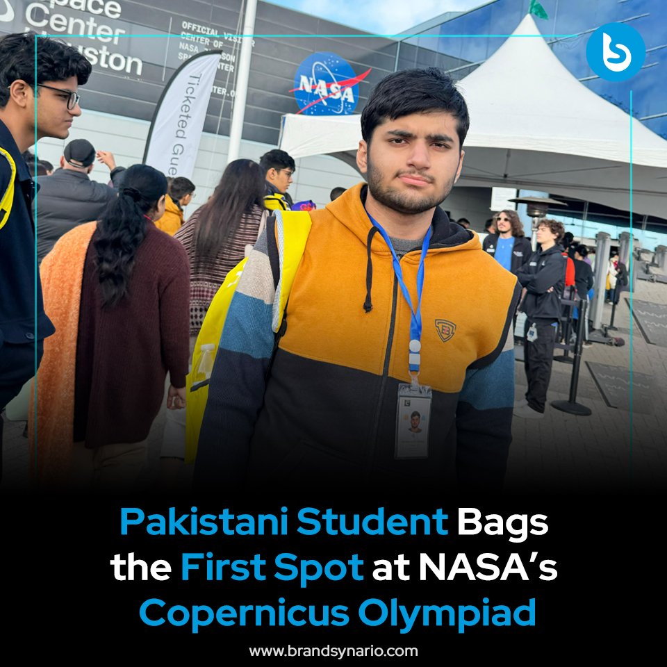 brandsynario's tweet image. Meet Zain, who clinched the first spot at the Copernicus Olympiad, shining bright at NASA! Outperforming 500+ students from 22+ countries, he bagged the gold, bringing home not just a medal but a triumph in the fascinating world of Physics and Astronomy.
#ZainAtNASA #GlobalWinner