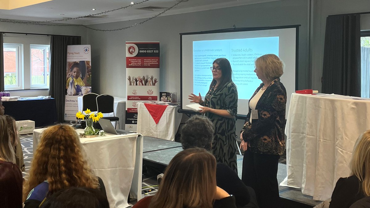 @cardiffcouncil @CV_UHB @RPB_CAV @VALEFIS Thank you to keynote speakers Millie Boswell, @WelshGovernment NYTH/NEST National Lead, and Dr Liz Gregory, @ParentInfantFdn National Lead 👏 Millie and Liz spoke about their respective projects and how their framework and learnings could support early services in the region 🪜