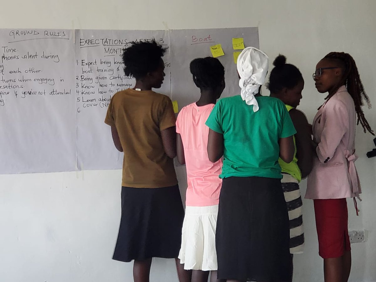 WAWAKenya1's tweet photo. Boat training ongoing at Wa-Wa Economic Empowerment Centre in Kaugege. Today's session got participants building boats on paper through sketch drawings. Much gratitude to @WildeGanzenNL and @iMPACTdirect3 for supporting this program.
#womenempowement 
#endsexforfish 
#SCNKenya https://t.co/qmyknv7Y7U