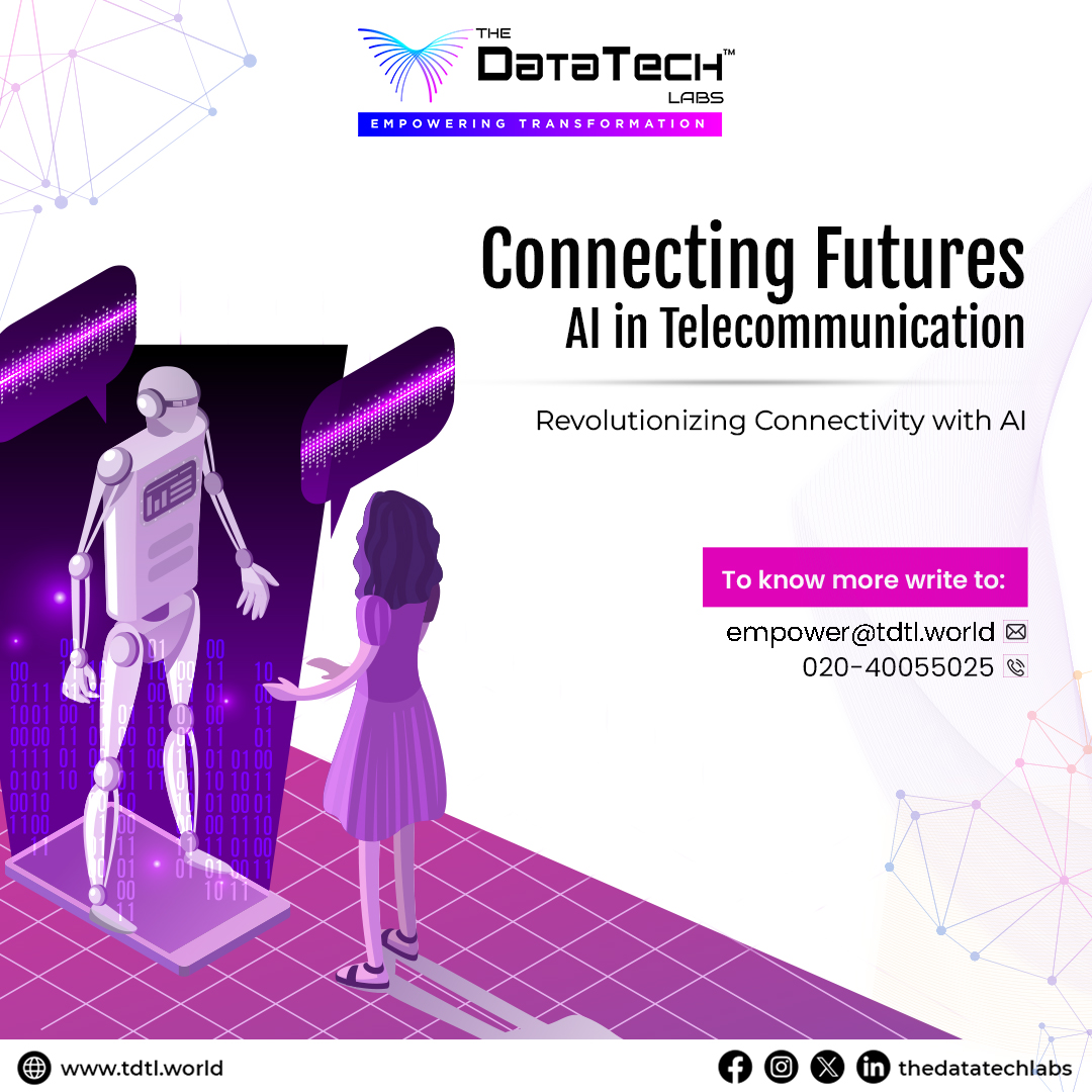 thedatatechlabs's tweet image. Experience the next generation of telecommunication powered by AI.

☎️ 020-40055025

Email📩empower@tdtl.world

Visit🔗tdtl.world

#FutureConnect #TelecomAI #AIConnectivity #TelecomInnovation #FutureTechTalk #TheDatatechLabs