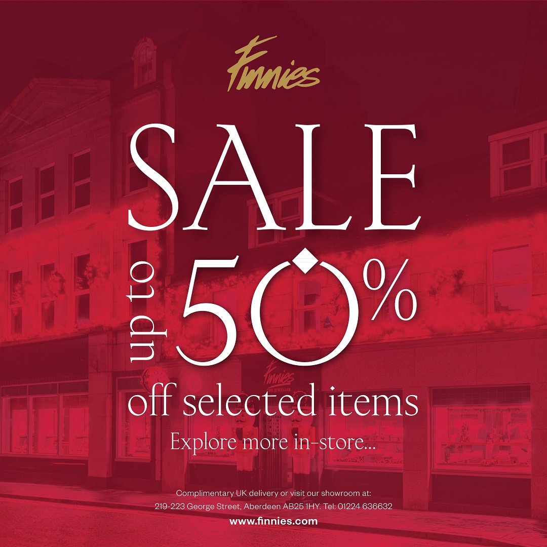 Enjoy up to 50% off selected jewellery and watches in store &amp; online now! 📷 #SALE #Jewellery #Watches
finnies.com