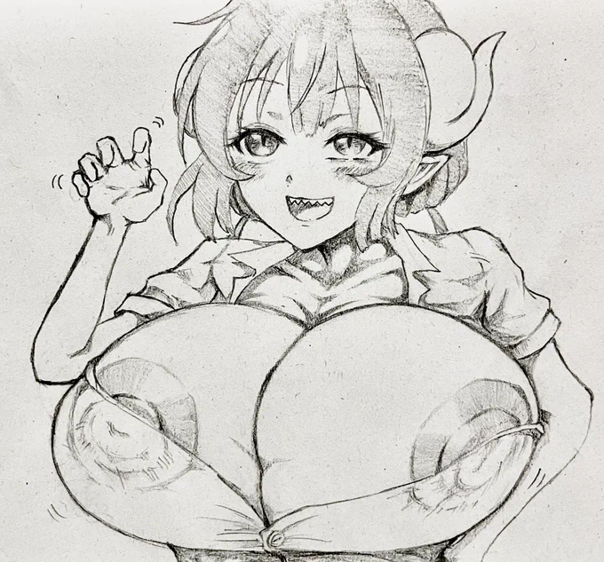 #今月描いた絵を晒そう
今月もデカ乳ばっかり描いてました
あと全身描くために縦長の絵ばっかり描いてた… 