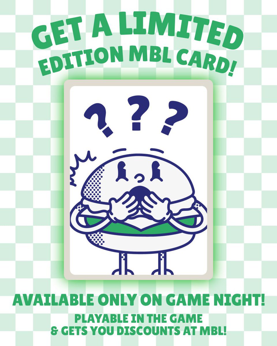 myBurgerLab (@myburgerlab) on Twitter photo Game Night <a href="/myBurgerLab/">myBurgerLab</a> Sunway with <a href="/ernestngBRO/">Ernest Ng Bro</a> | 1 Feb 7pm
"I Have the Numbers"
Come play the hottest politically-themed card game and enjoy some hotter burgers 🍔 Game Night <a href="/myBurgerLab/">myBurgerLab</a> Sunway with <a href="/ernestngBRO/">Ernest Ng Bro</a> | 1 Feb 7pm
"I Have the Numbers"
Come play the hottest politically-themed card game and enjoy some hotter burgers 🍔