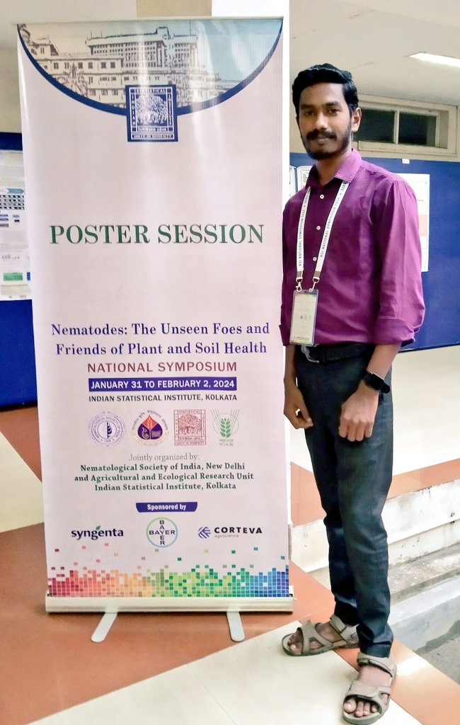 basavaraj9483's tweet photo. Done with my first poster presentation at national symposium organised by Nematological Society of India @NSI_IARI 
Thank you @RaymondCollett1 
@SON_nemaweb https://t.co/QphthPk3hd