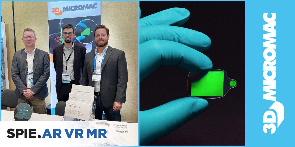3DMicromacAG's tweet photo. Last day at #SPIE in San Francisco. Take your chance to talk to our experts. We look forward to welcoming you at our booth 6415. 🧡 We present our new microPOLAR system, which enables cost-effective cutting of AR eyepieces. #AR #VR #lasersystem #microPOLAR #laserglasscutting https://t.co/Rg90sM58lV