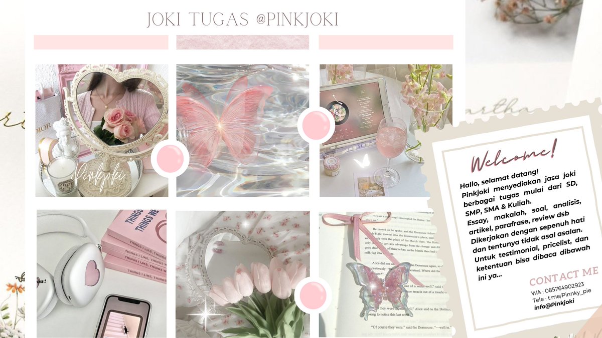 Pink | joki tugas & tutor trusted since 2022 tweet media