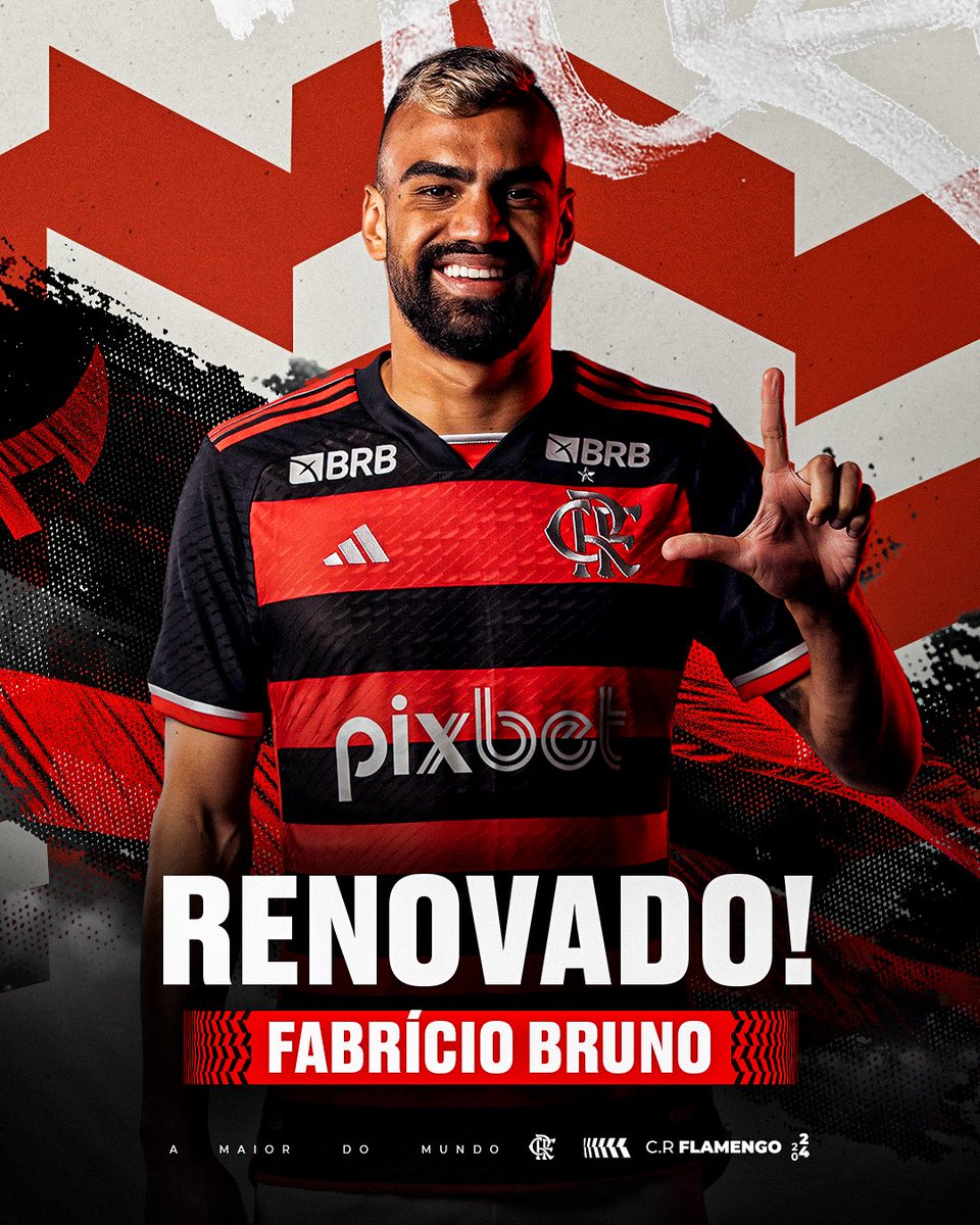O Clube de Regatas do Flamengo informa que o atleta Fabrício Bruno assinou renovação de contrato até Dezembro de 2028! #CRF