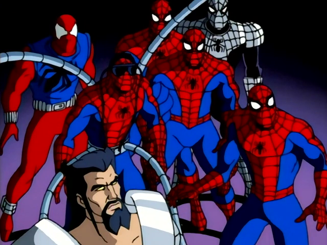 worldsfinest's tweet photo. The Spider-Man: The Animated Series two-part series finale, "Spider-Wars," debuted on this day (Jan. 31) in 1998! The Scarlet Spider, Uncle Ben, Stan Lee, among others, join the festivities as the beloved cartoon gets an unforgettable send-off! #SpiderMan #SpiderManTAS #SpideyTAS https://t.co/ttO7qeVULd