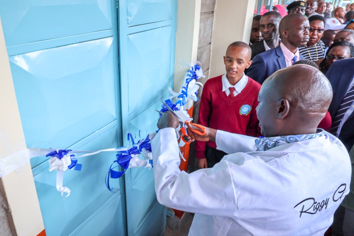 PloSigei's tweet photo. Deputy President Rigathi Gachagua also officially opened Enoomatasiani Junior Secondary  School Science Laboratory. 
The science lab will enhance students understanding of the Competence Based Curriculum. https://t.co/Qr10mMkoog