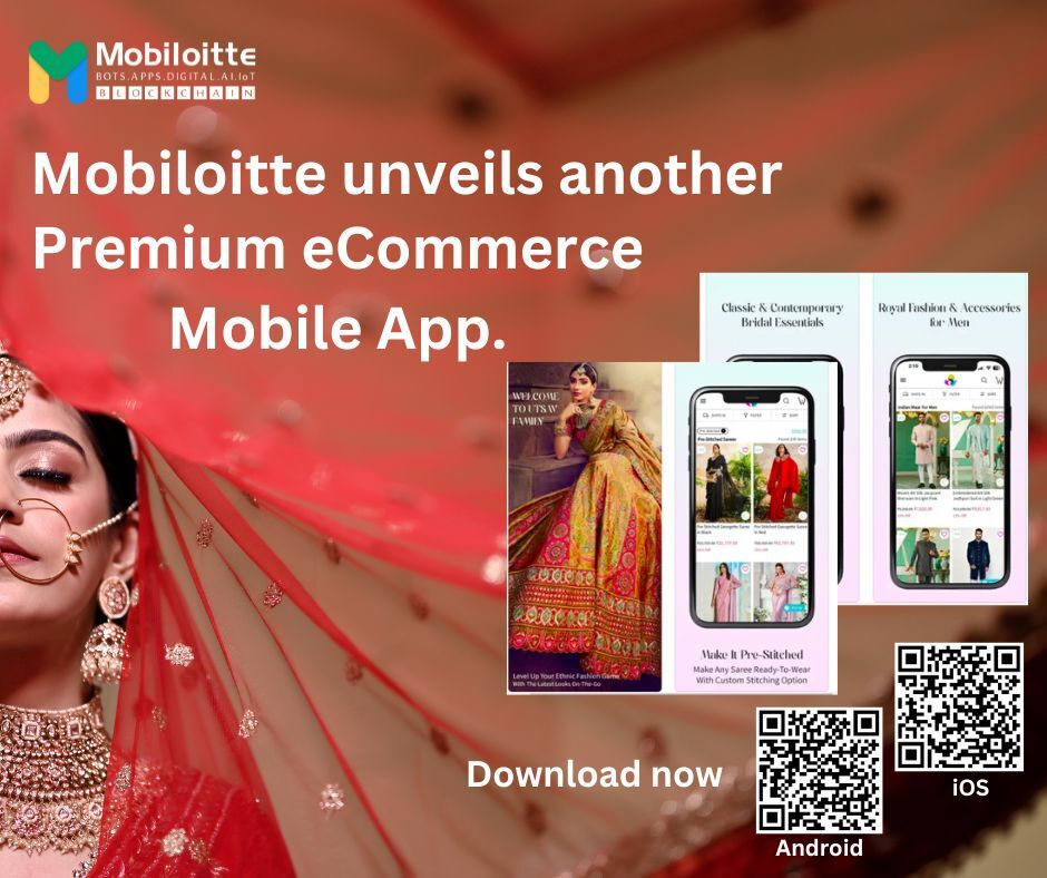 Exciting news from Mobiloitte! We're proud to announce the launch of the Utsav Fashion App, now available on the Apple Store and Google Play. This project showcases our team's dedication and expertise in app development.

#MobileCommerce #Mobiloitte #AppLaunch #Android #iOS