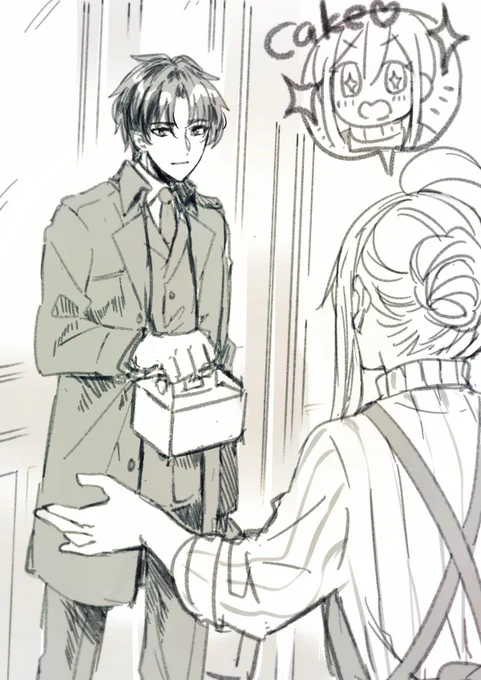 愛妻の日なので愛妻にケーキを買ってきた妄想(たぶんオペハイ時空 