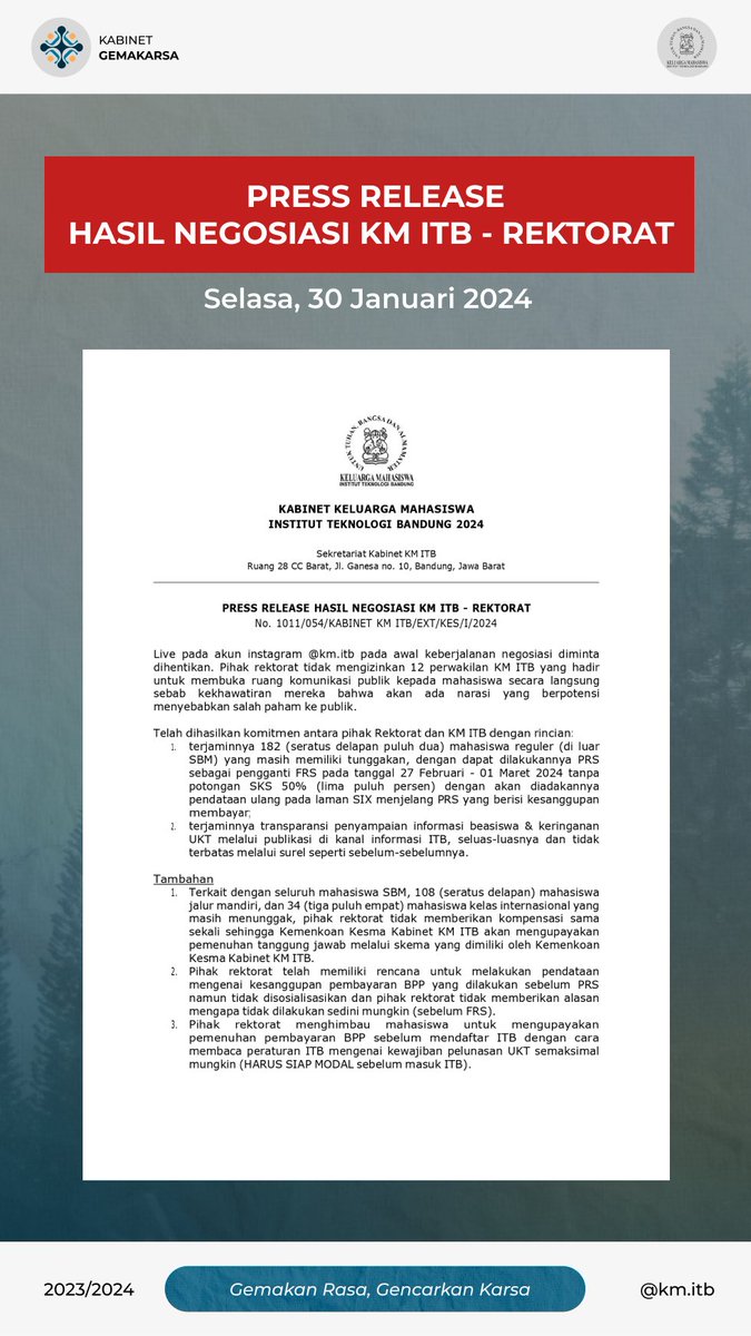 Kabinet KM ITB tweet media