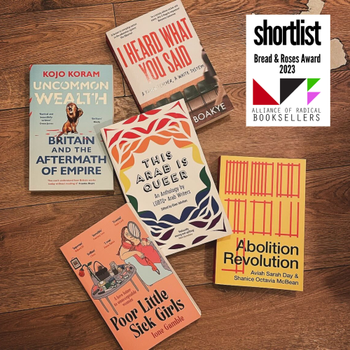 Lighthousebks's tweet photo. We’re tremendously delighted to announce the 2023 Bread and Roses Award shortlist and longlist!
Presented by @ARBooksellers the award is dedicated to celebrating radical left-wing political non-fiction.
Congratulations to the authors and publishers!
https://t.co/bQo4EhnwaE https://t.co/nJl5IIRYBI