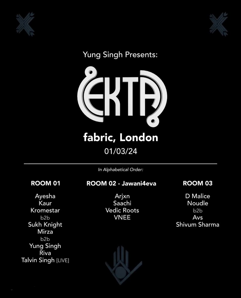 Catch myself b2b Kromestar in main room @ Fabric on 1st March...big shouts to <a href="/yungsingh_int/">yung singh</a> this one gonna be wilddd