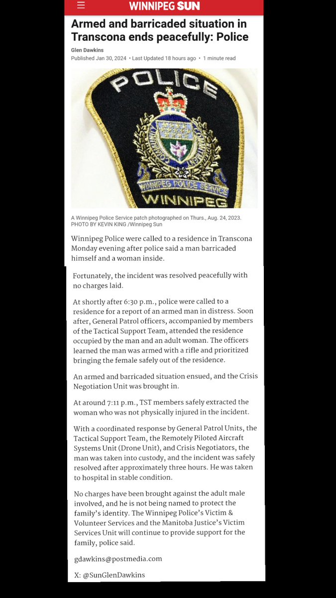 screamingmalice's tweet photo. @wpgpolice  this is fucking dumb. https://t.co/TU9RIDIPCf