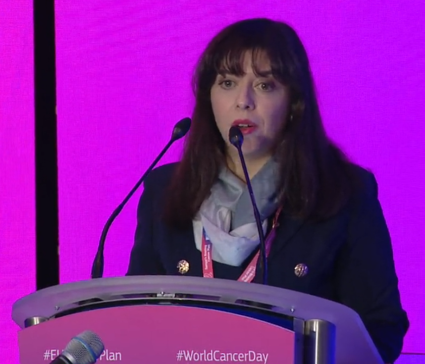 Now, we hear from a brilliant cancer advocate @OrianaSousa3 who found herself confronting cancer in her early twenties. Thank you for sharing your testimony. 'Cancer does not define me. Life does' @youthcancereu #eucancerplan