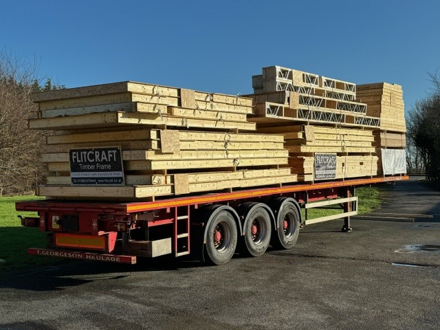 FlitcraftLtd's tweet photo. Soleplate all ready for the delivery of the timber frame, all loaded and ready to go!  If you have a timber frame project you would like to discuss with Flitcraft, please call us on 01995 679444 #injectawall #newbuild #timberframe #construction #flitcrafttimberframe #flitcraft https://t.co/dg2SXMsaI4