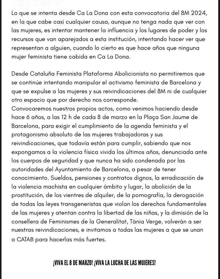 PutasIndignadas's tweet image. MANIPULACIÓN DEL MOVIMIENTO + VIOLENTO
Acusar @caladona de silenciar las diferentes voces del #Feminismo. Es una falta de respeto y verdad. Todo lo contrario SE ABRIO A LA PLURALIDAD.
EXISTE DIVERSIDAD en todo ; raza, género, clase con privilegio, clase sin DERECHOS. #OrgulloPuta