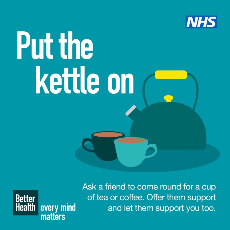 DHSCgovuk's tweet photo. Connecting with other people is important for our mental health.

Whether it's in person, online or over the phone, talking to someone about how we feel can help to improve mental wellbeing.

This #TimeToTalk Day, get more tips from #EveryMindMatters 🔽