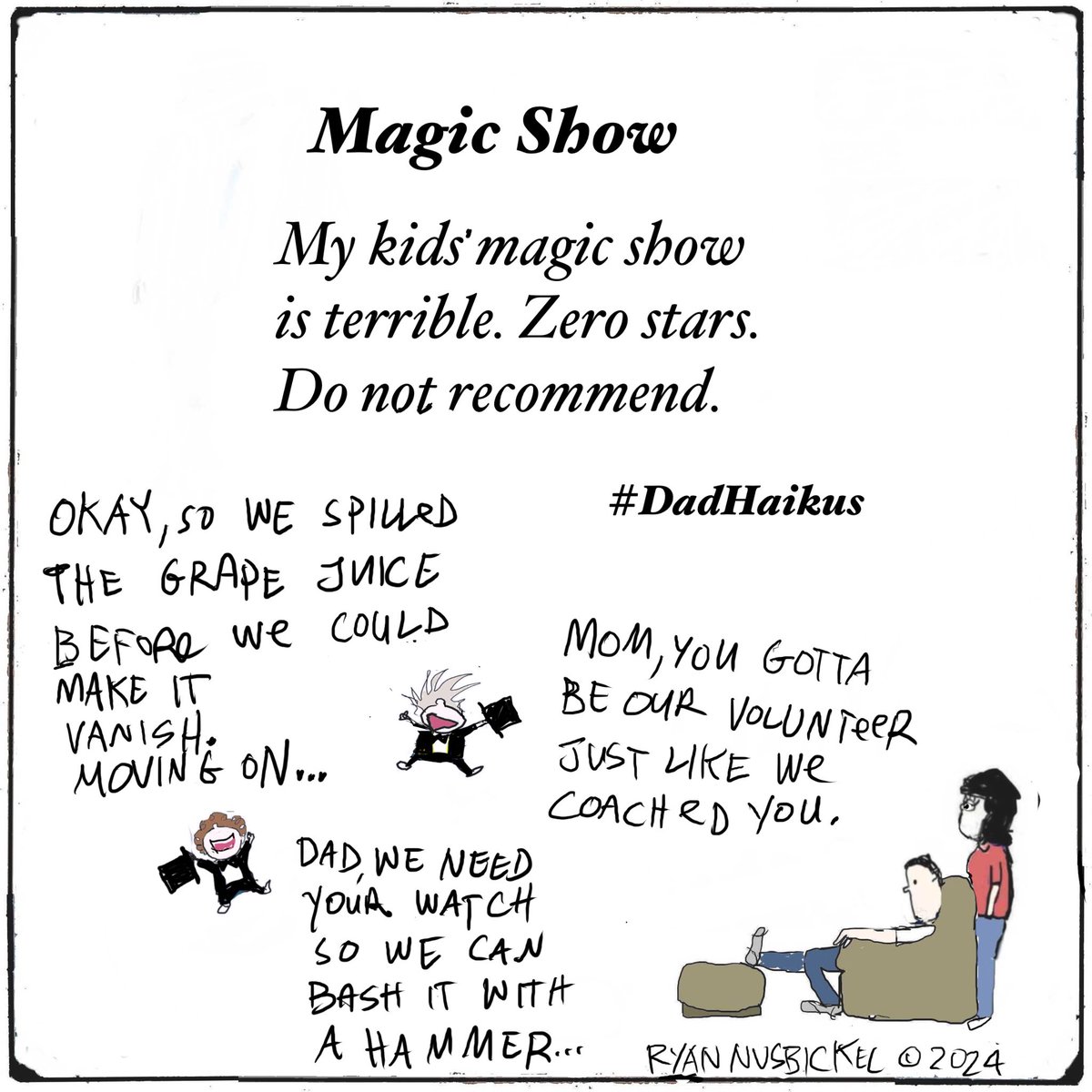 Dad__Haikus's tweet photo. They sure do make 30 minutes disappear.  #dadhaikus 

#parenting #dad #poetry #mom #haiku https://t.co/sCdd2z2DHt