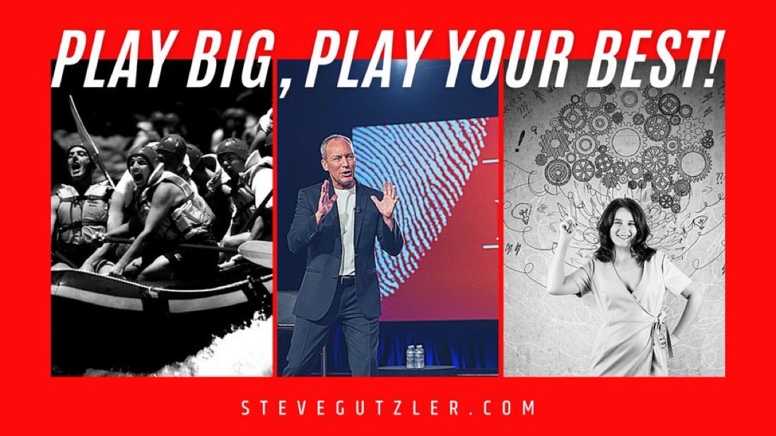 SteveGutzler's tweet image. Play Big, Play Your Best!
#Keynotes #Workshops on #Leadership #HighPerformance 
SteveGutzler.com