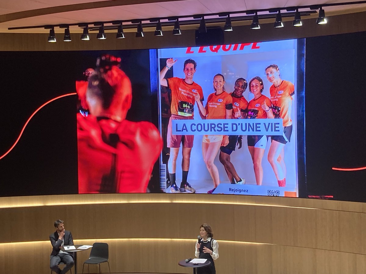 ⁦<a href="/orange/">Orange</a> est là pour le marathon pour tous et #JO2024 ⁩ ⁦<a href="/Cheydema/">Christel Heydemann</a>⁩
